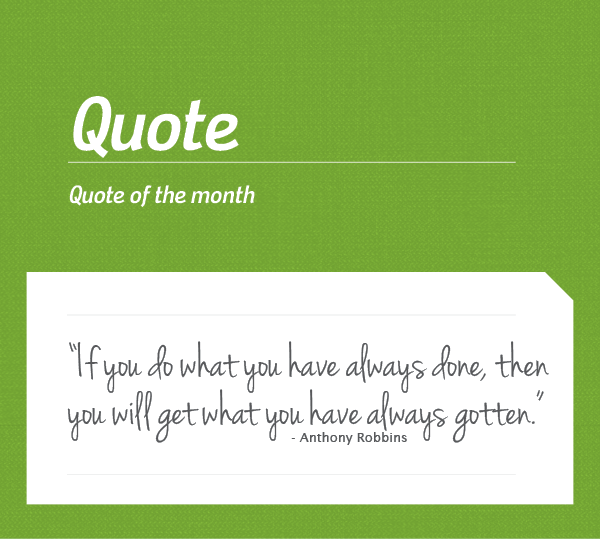 JFM APRIL NEWSLETTER - QUOTE OF THE MONTH | JFM Advertising & Design